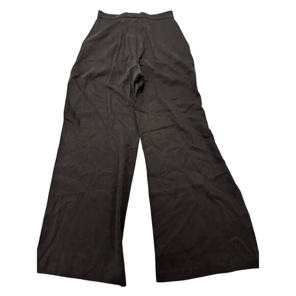 Reformation Relaxed Fit High Rise Flat Front Wide Leg Pants Black, size 2 - Picture 11 of 11